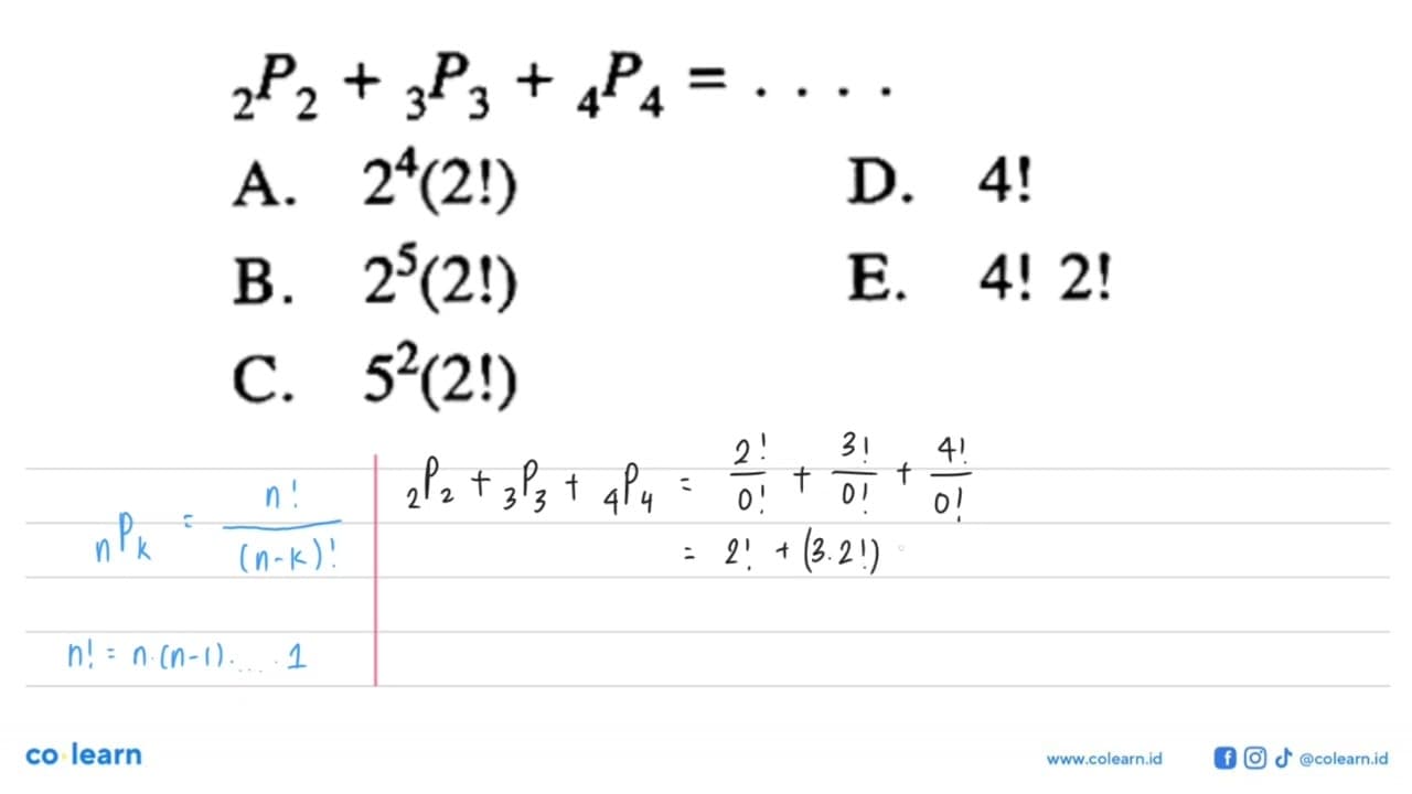 2P2+3P3+4P4= ...