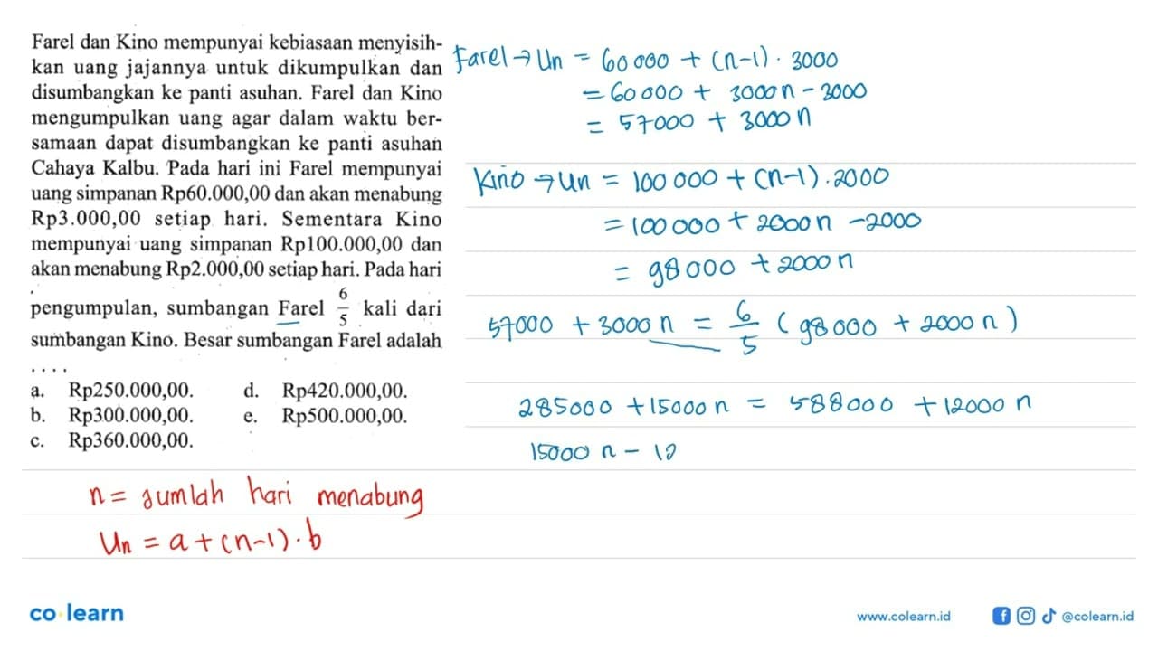 Farel dan Kino mempunyai kebiasaan menyisihkan uang