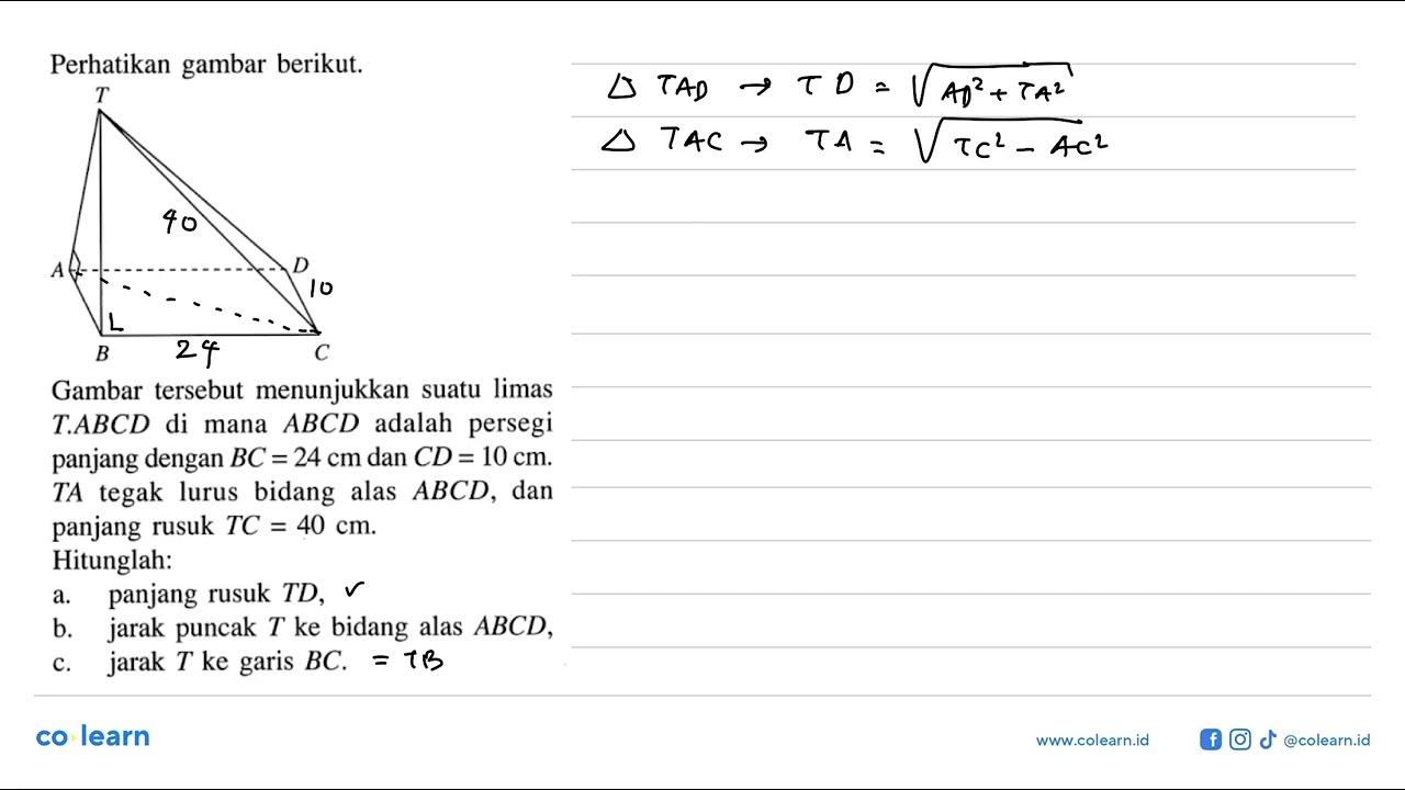 Perhatikan gambar berikut. T.ADBC Gambar tersebut