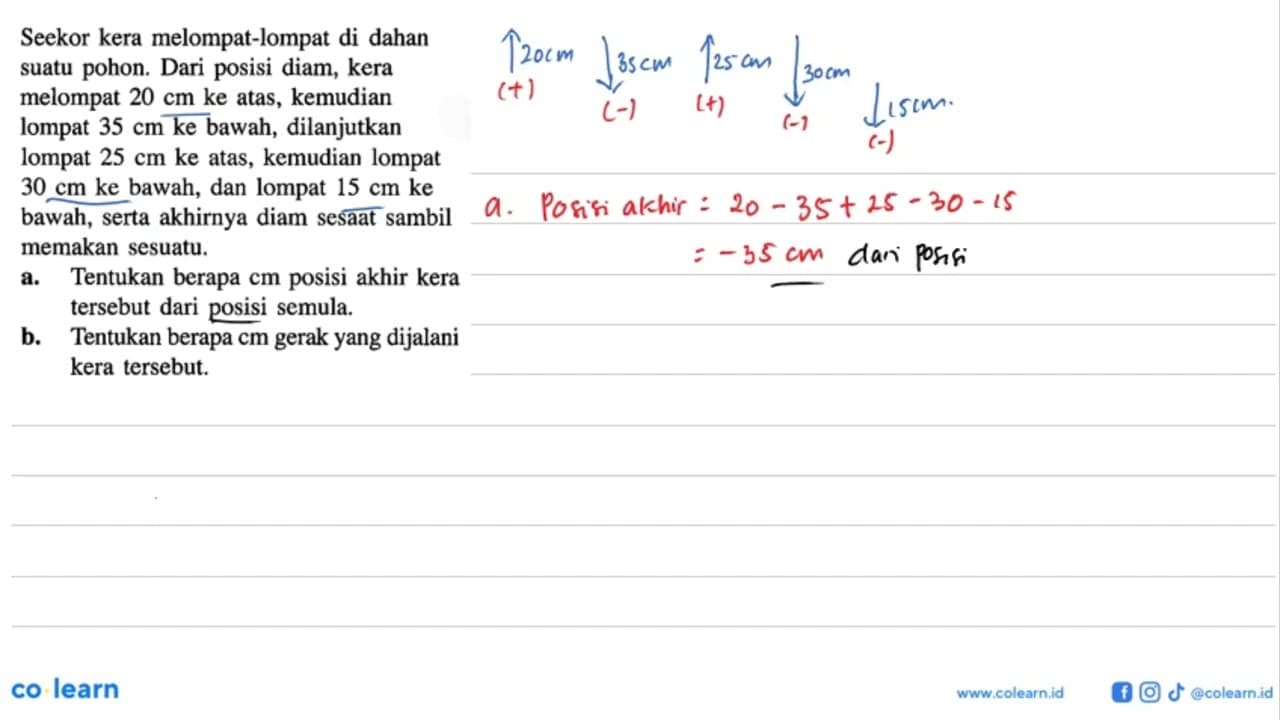 Seekor kera melompat-lompat di dahan suatu pohon. Dari