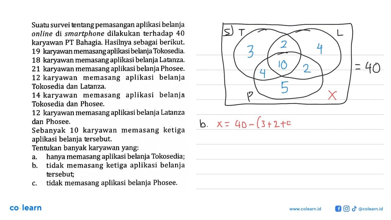 Suatu survei tentang pemasangan aplikasi belanja online di