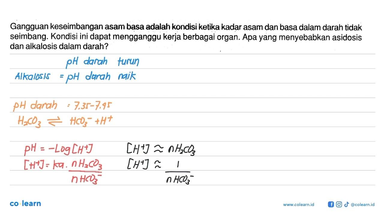 Gangguan keseimbangan asam basa adalah kondisi ketika kadar