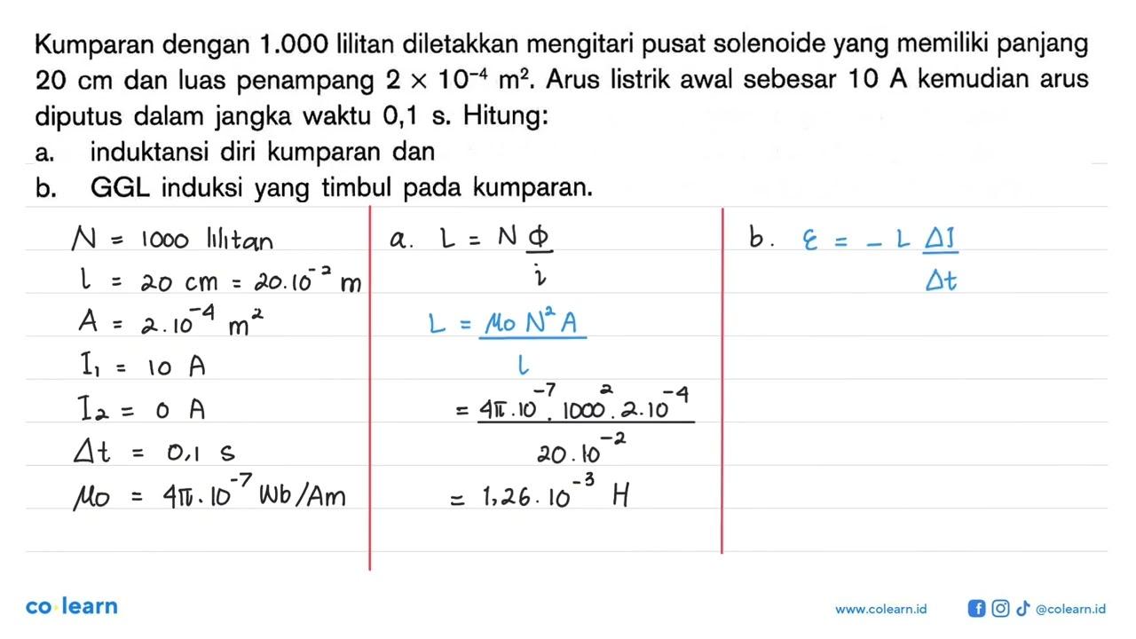 Kumparan dengan 1.000 lilitan diletakkan mengitari pusat