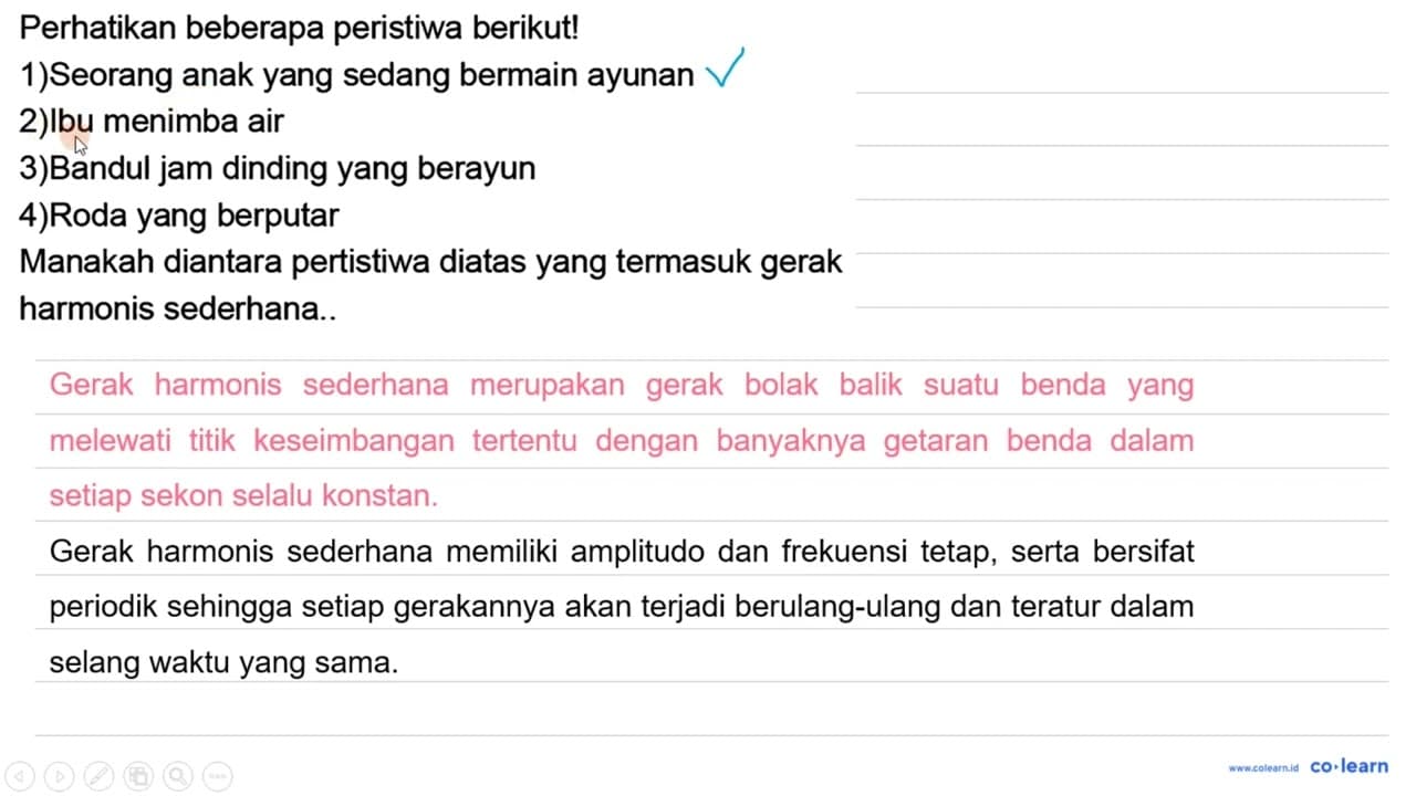 Perhatikan beberapa peristiwa berikut! 1)Seorang anak yang