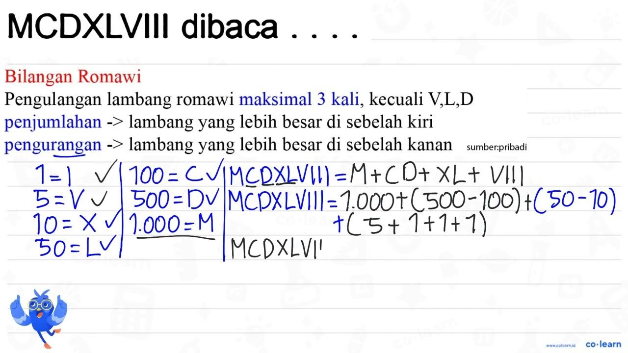 MCDXLVIII dibaca ....