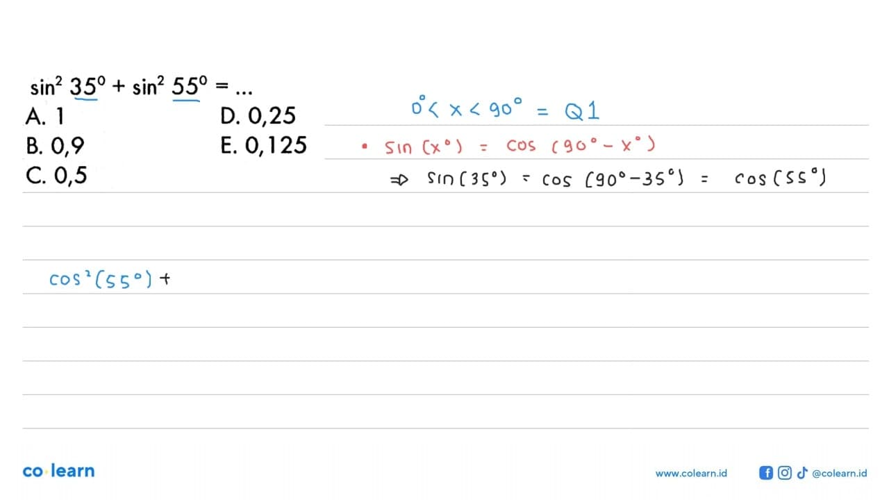 sin^2 35+sin^2 55=...