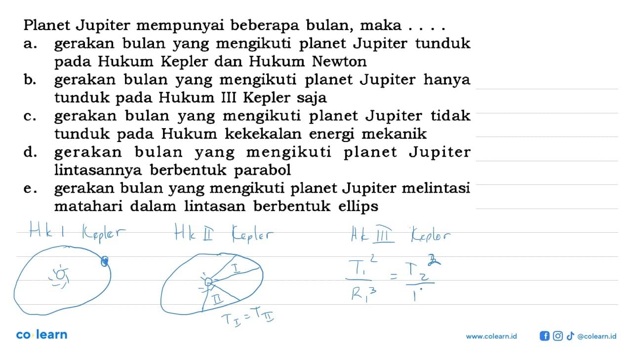 Planet Jupiter mempunyai beberapa bulan, maka....