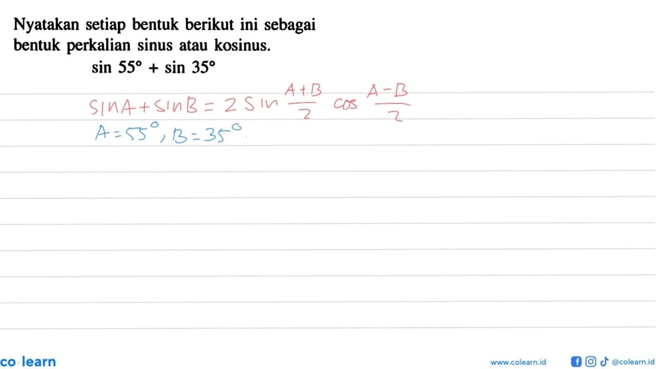 Nyatakan setiap bentuk berikut ini sebagai bentuk perkalian