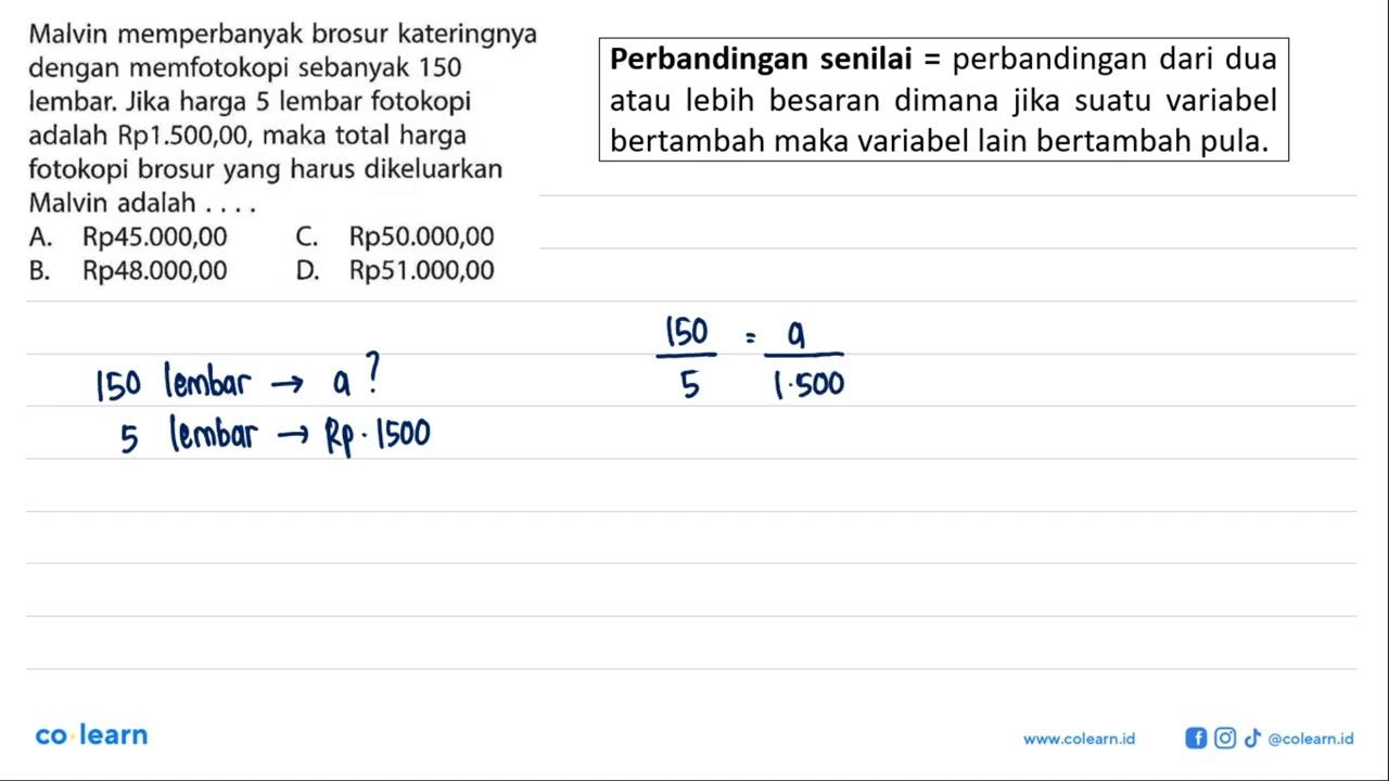 Malvin memperbanyak brosur kateringnya dengan memfotokopi