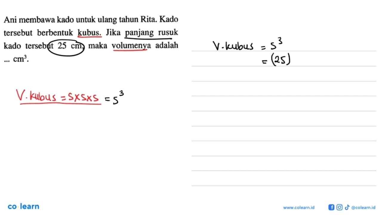 Ani membawa kado untuk ulang tahun Rita. Kado tersebut