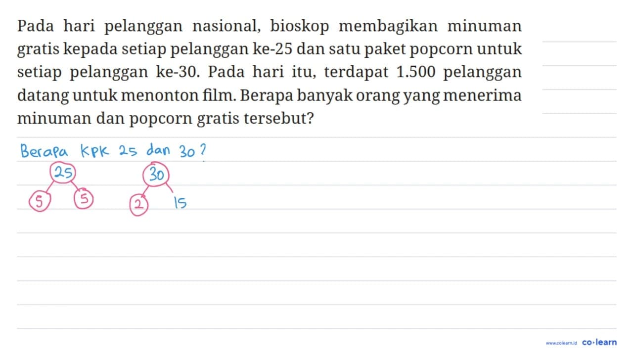 Pada hari pelanggan nasional, bioskop membagikan minuman