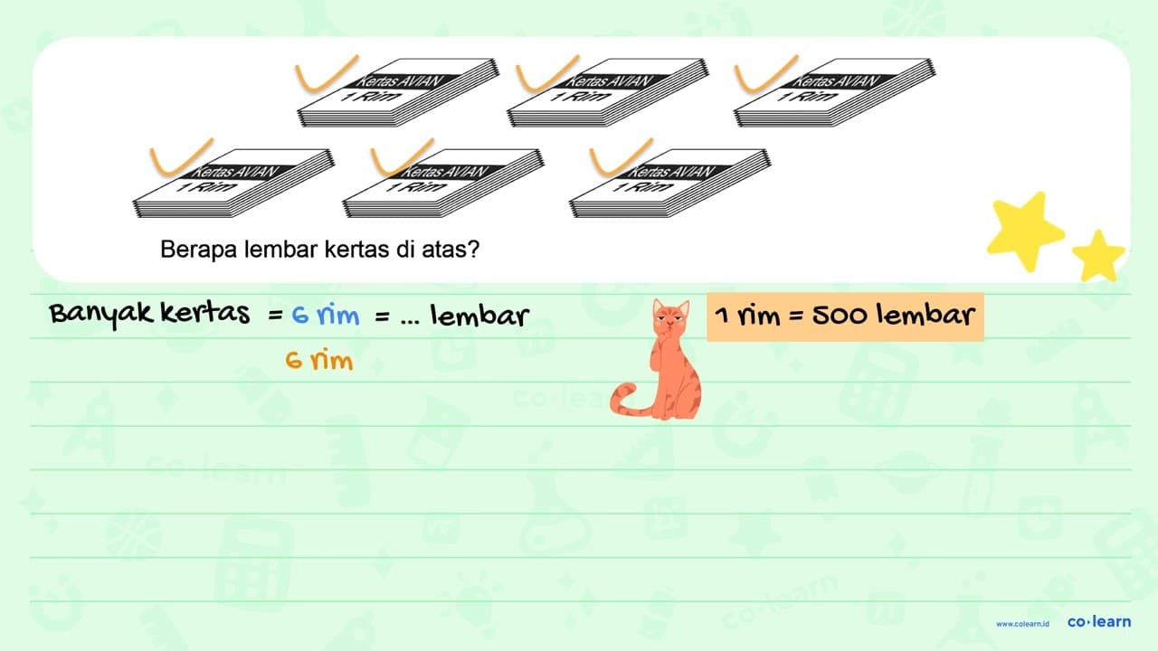 1 Rim 1 Rim 1 Rim 1 Rim 1 Rim 1 Rim Berapa lembar kertas di