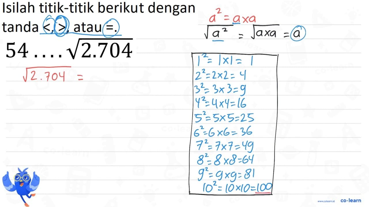 54 ... akar(2.704)