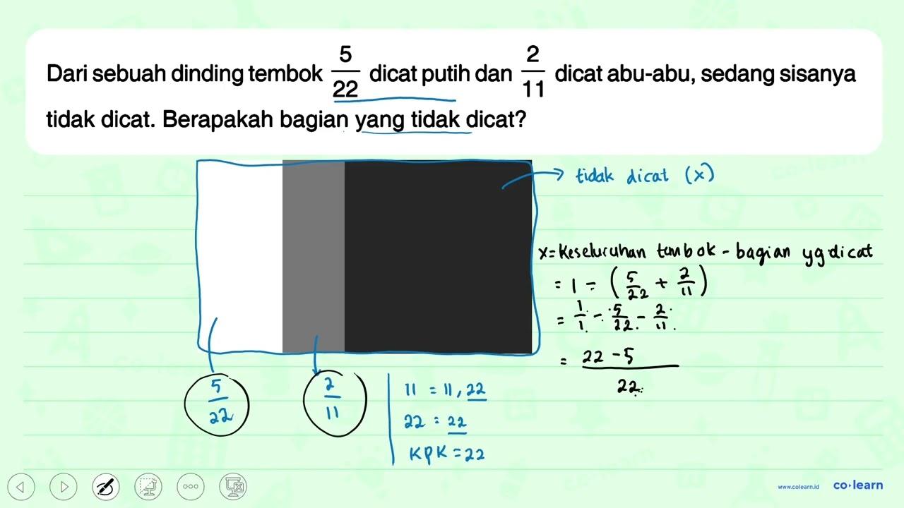 Dari sebuah dinding tembok 5/22 dicat putih dan 2/11 dicat