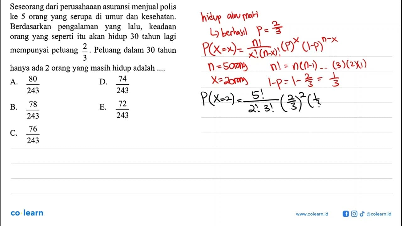 Seseorang dari perusahaaan asuransi menjual polis ke 5