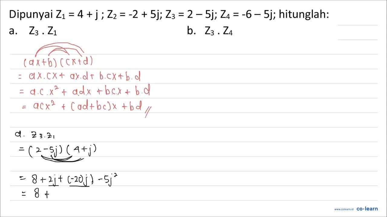 Dipunyai Z_(1)=4+j ; Z_(2)=-2+5 j ; Z_(3)=2-5 j ;