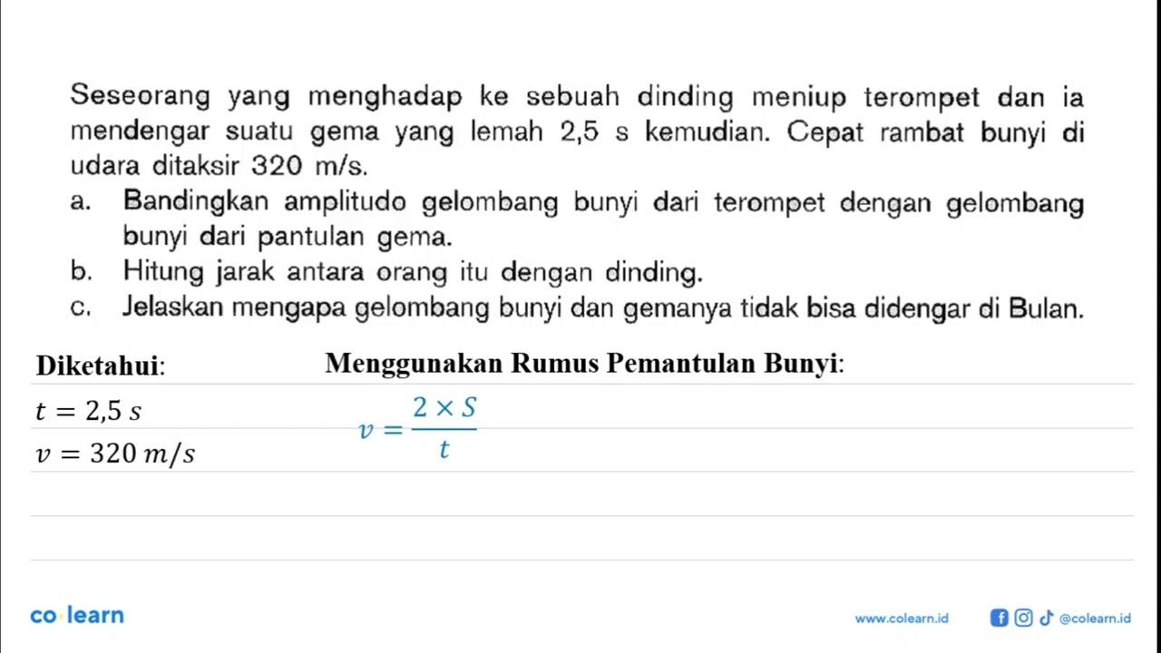 Seseorang yang menghadap ke sebuah dinding meniup terompet