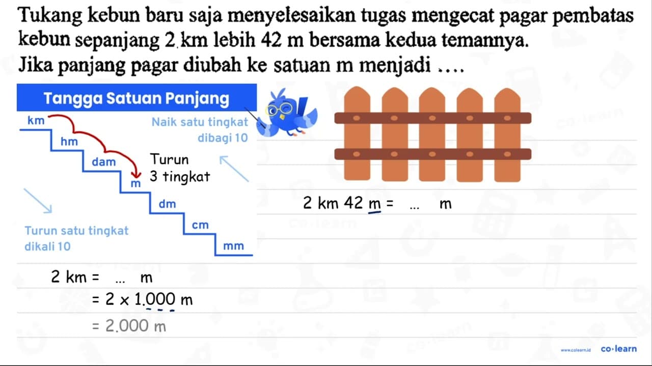 Tukang kebun baru saja menyelesaikan tugas mengecat pagar