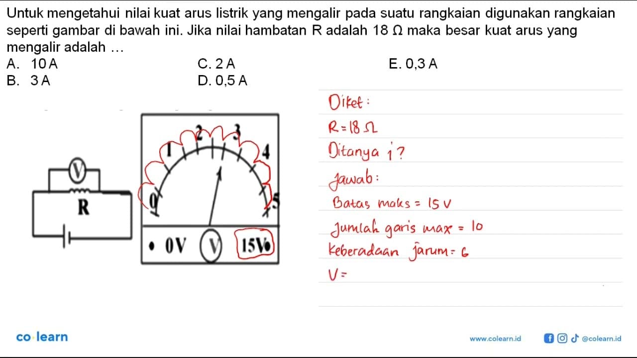 Untuk mengetahui nilai kuat arus listrik yang mengalir pada