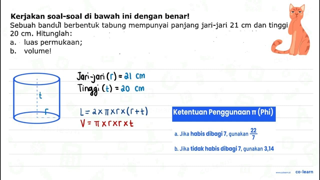 Kerjakan soal-soal di bawah ini dengan benar! Sebuah