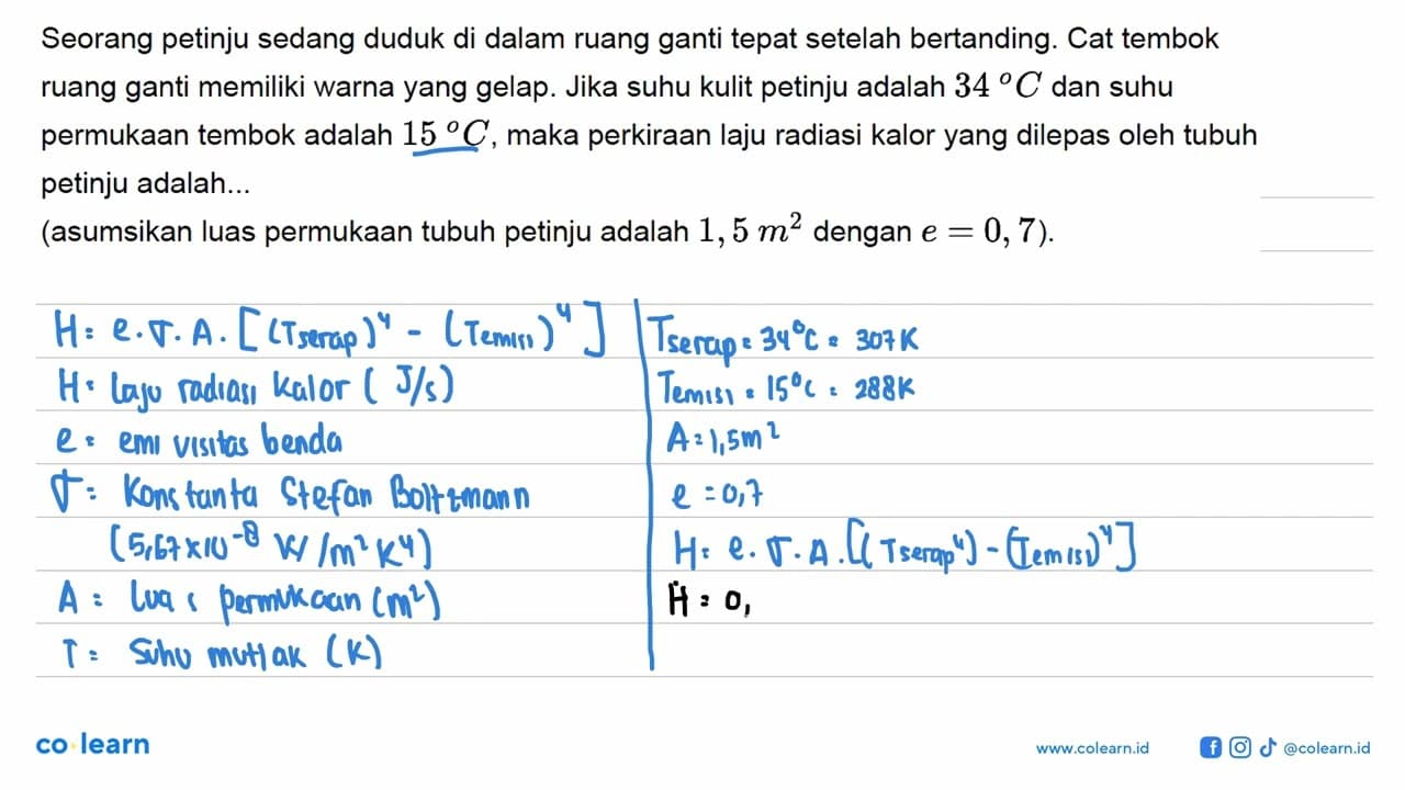 Seorang petinju sedang duduk di dalam ruang ganti tepat