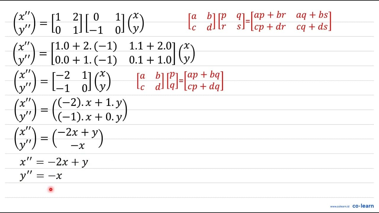 Garis dengan persamaan 2 x+y+4=0 dicerminkan terhadap garis