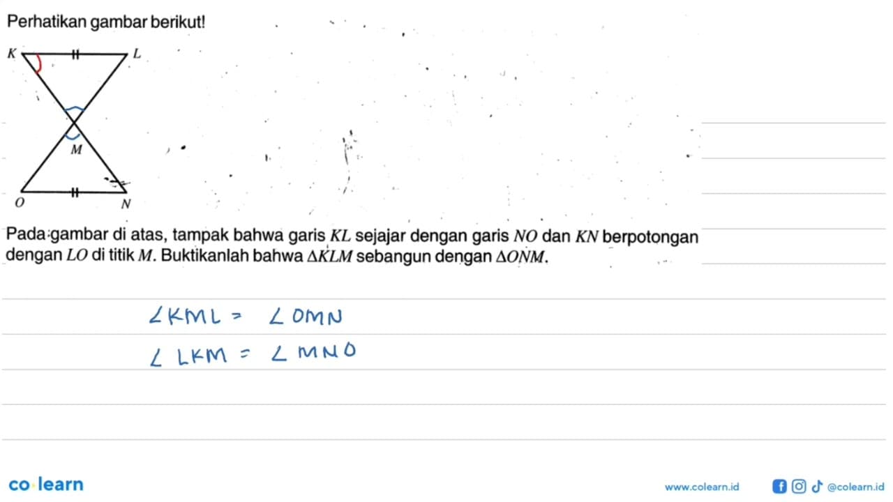 Perhatikan gambar berikut!Pada gambar di atas, tampak bahwa