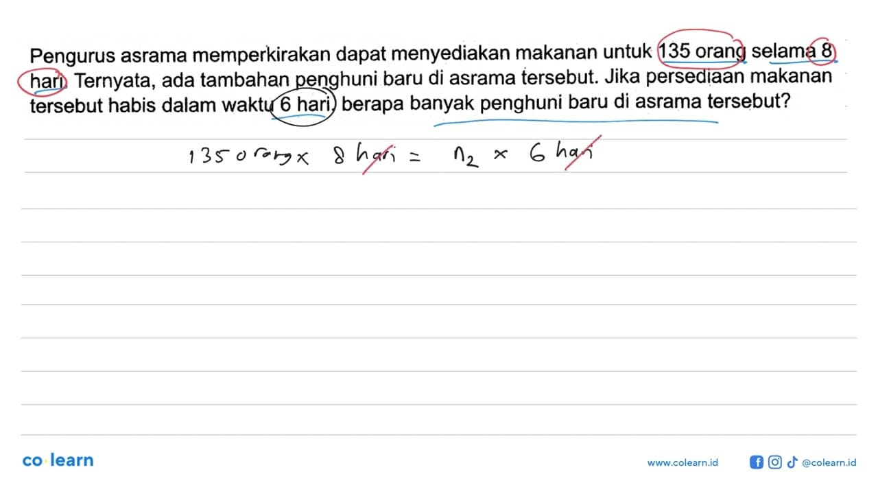 Pengurus asrama memperkirakan dapat menyediakan makanan