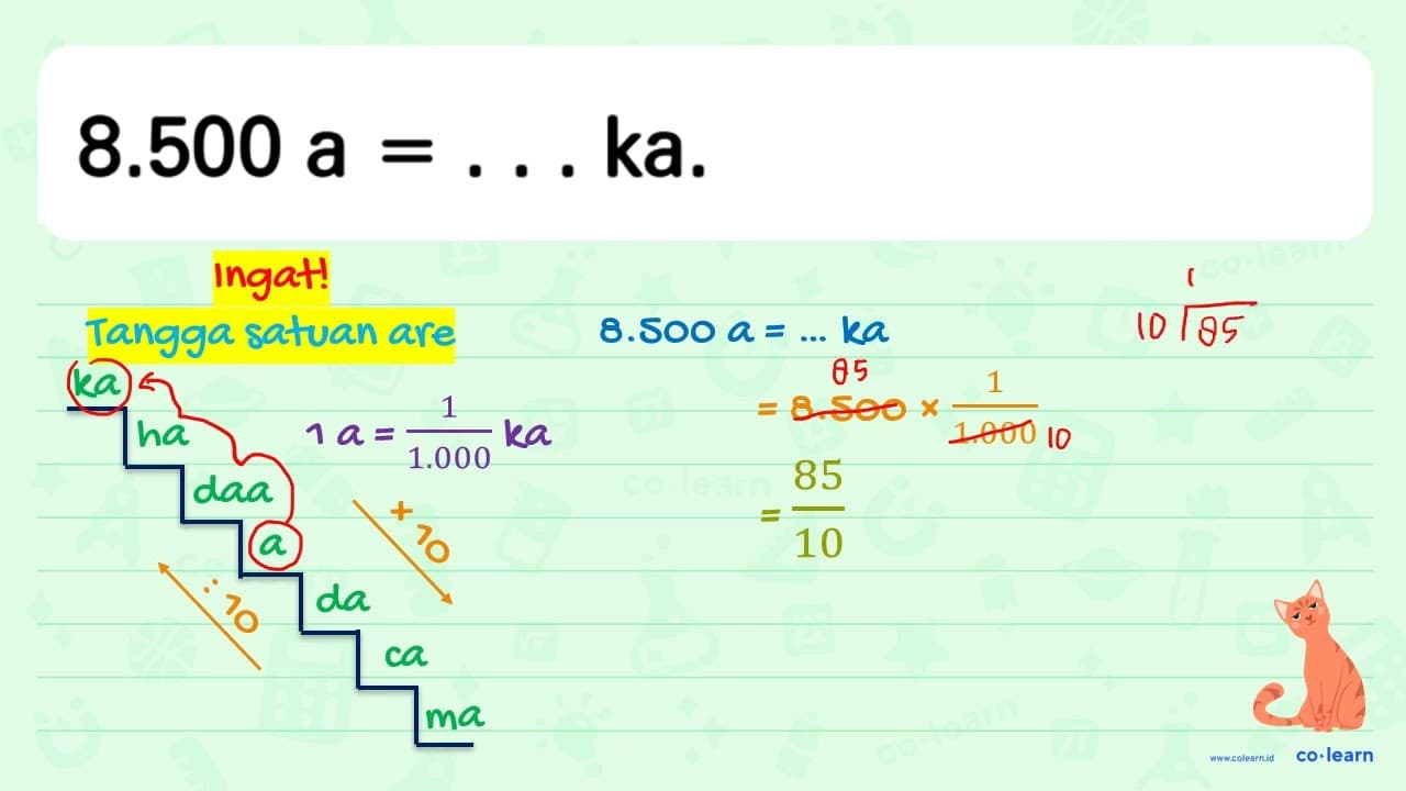 8.500 a = ... ka