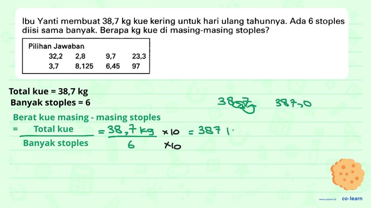 Ibu Yanti membuat 38,7 kg kue kering untuk hari ulang