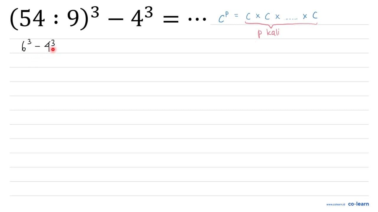 (54: 9)^(3)-4^(3)=..