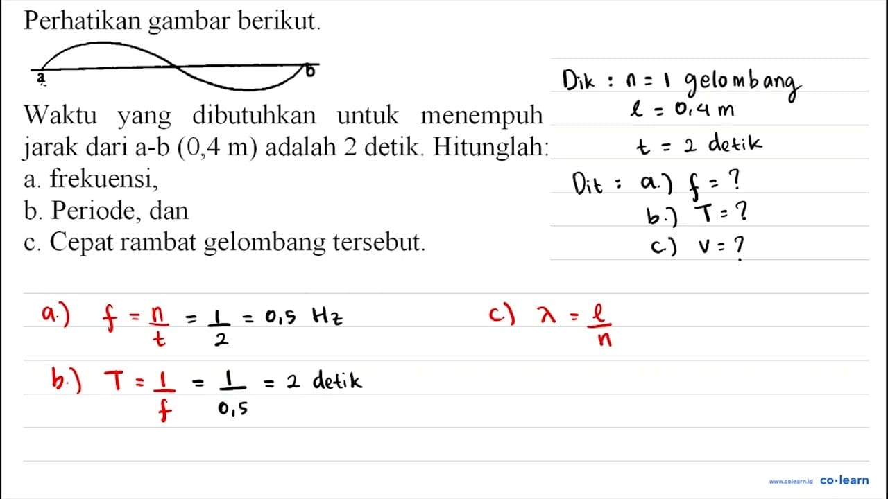 Perhatikan gambar berikut. Waktu yang dibutuhkan untuk