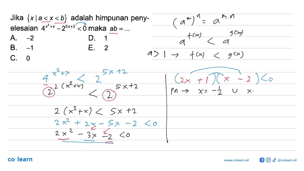 Jika {x |a < x < b} adalah himpunan peny- elesaian