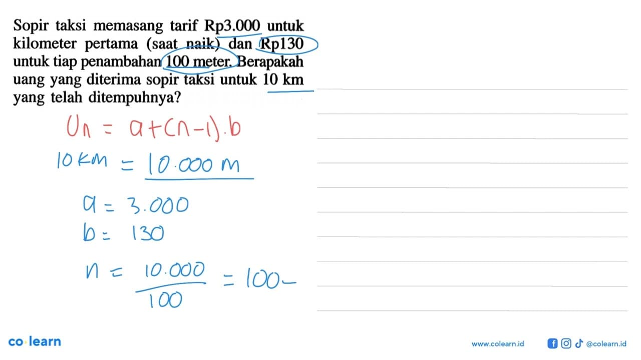 Sopir taksi memasang tarif Rp3.000 untuk kilometer pertama