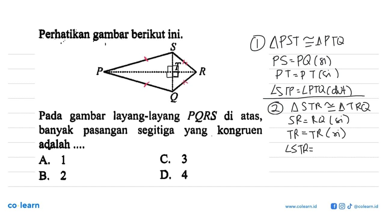 Perhatikan gambar berikut ini. Pada gambar layang-layang