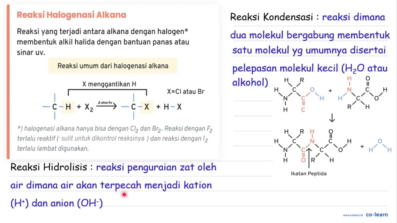 Jenis reaksi yang terjadi pada persamaan reaksi di bawah