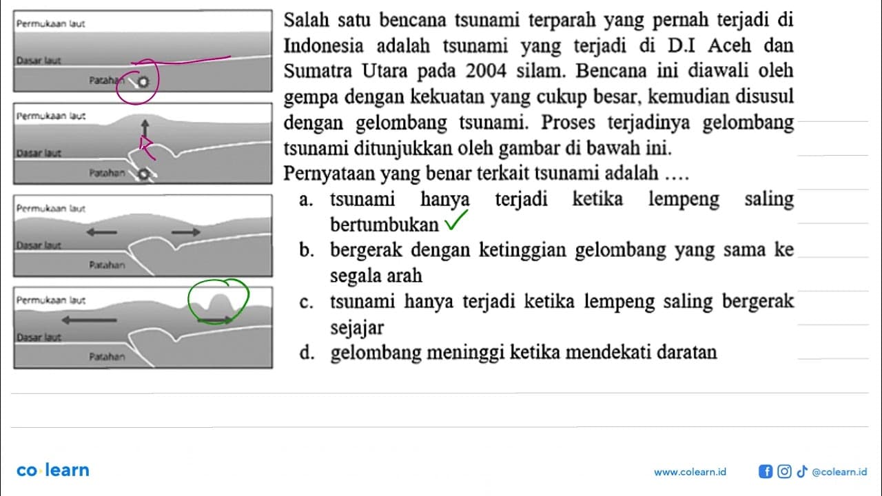 Salah satu bencana tsunami terparah yang pernah terjadi di