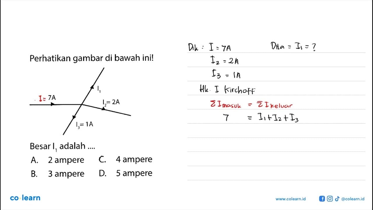 Perhatikan gambar di bawah ini! Besar I, adalah