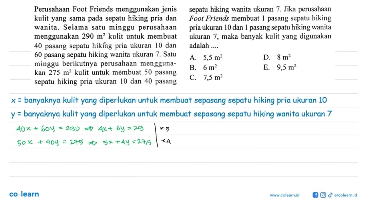 Perusahaan Foot Friends menggunakan jenis kulit yang sama