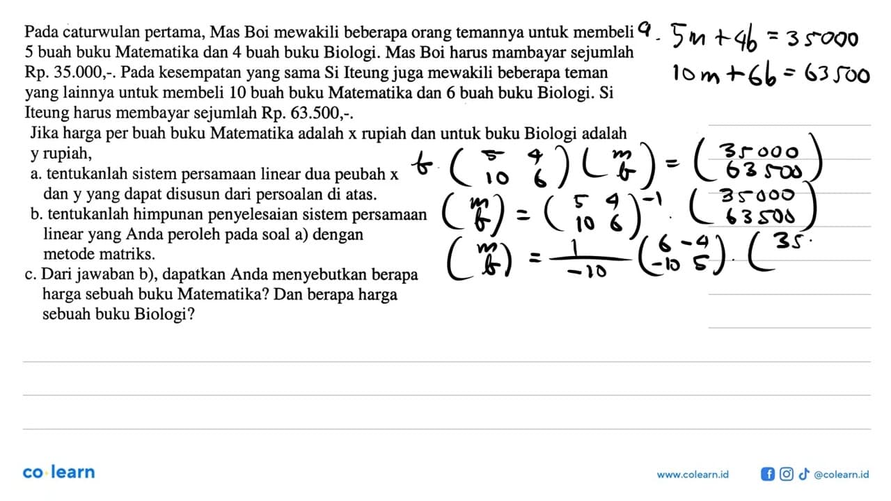 Pada caturwulan pertama, Mas Boi mewakili beberapa orang