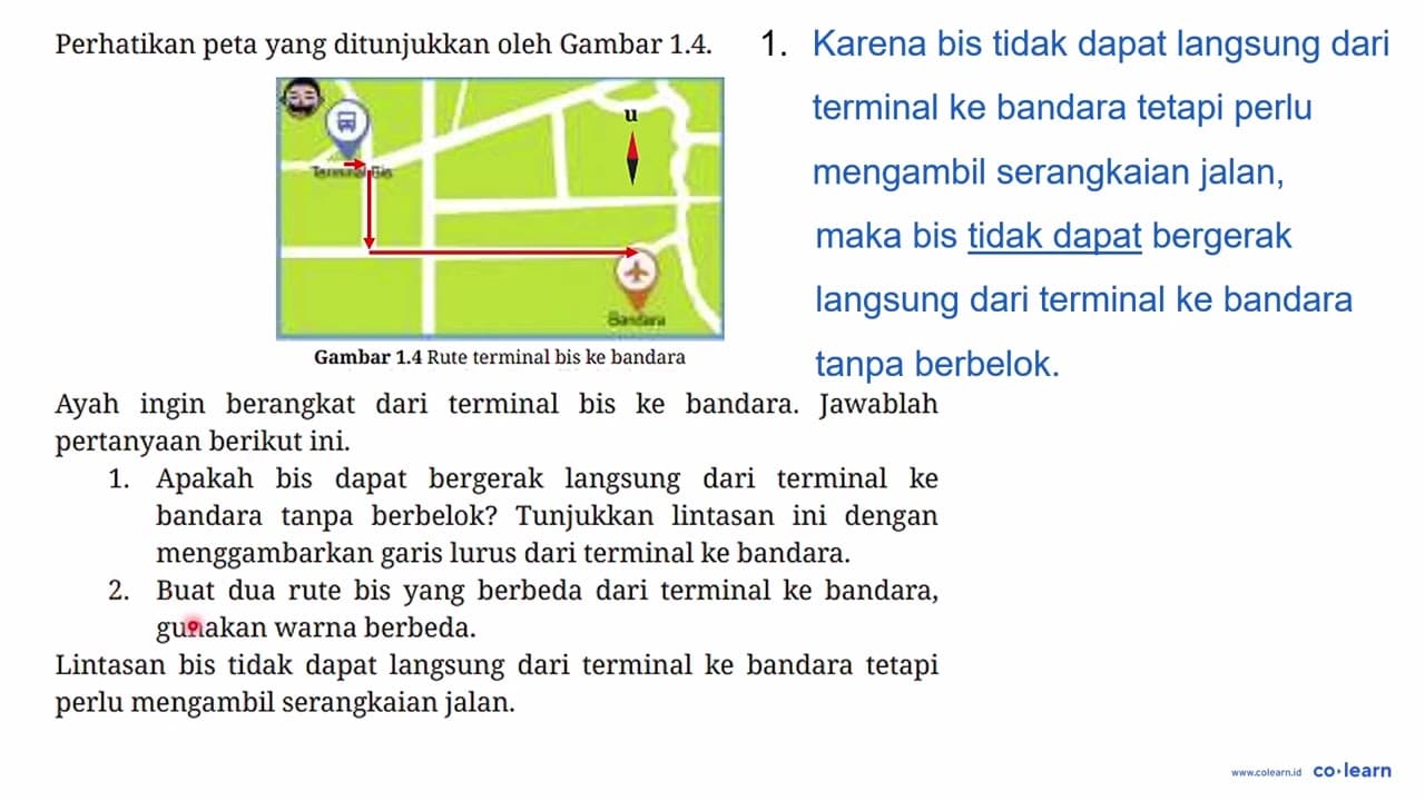 Perhatikan peta yang ditunjukkan oleh Gambar 1.4. Terminal