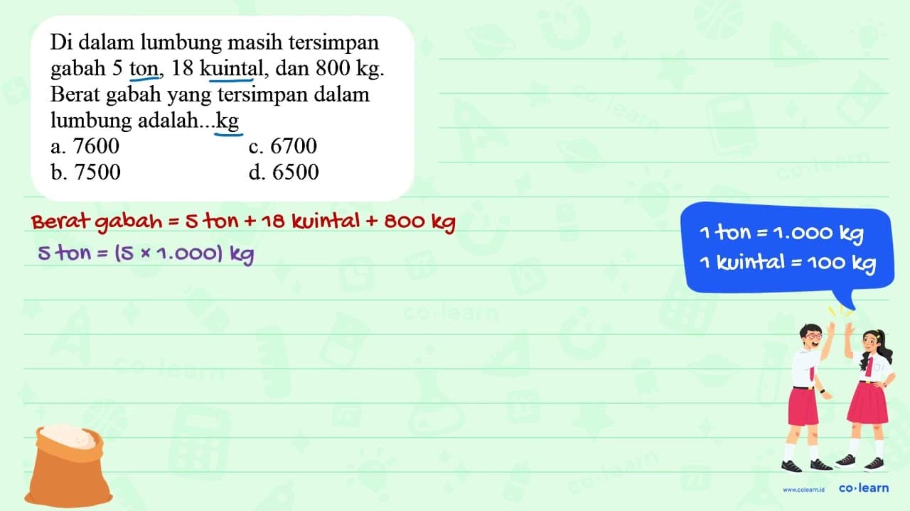 Di dalam lumbung masih tersimpan gabah 5 ton, 18 kuintal,