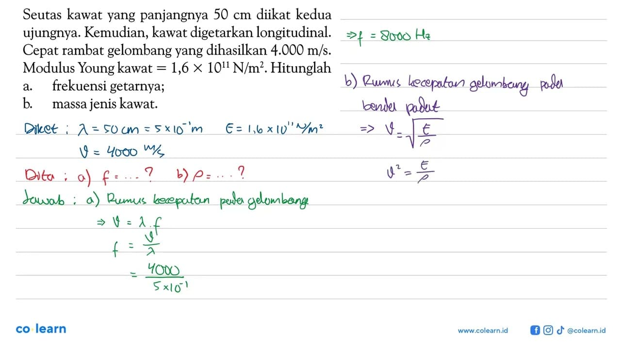 Seutas kawat yang panjangnya 50 cm diikat kedua ujungnya.