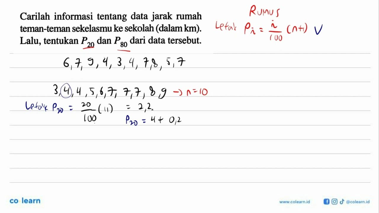 Carilah informasi tentang data jarak rumah teman-teman