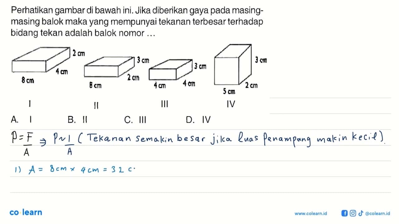 Perhatikan gambar di bawah ini. Jika diberikan gaya pada