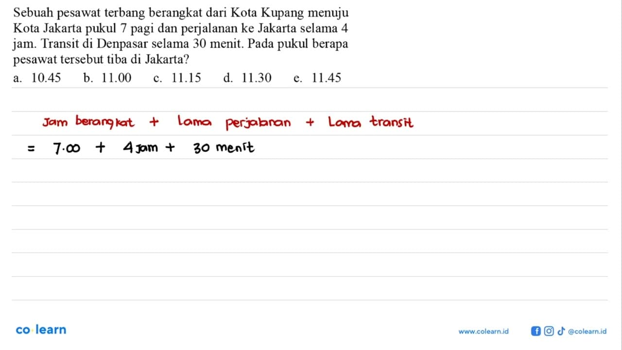 Sebuah pesawat terbang berangkat dari Kota Kupang menuju