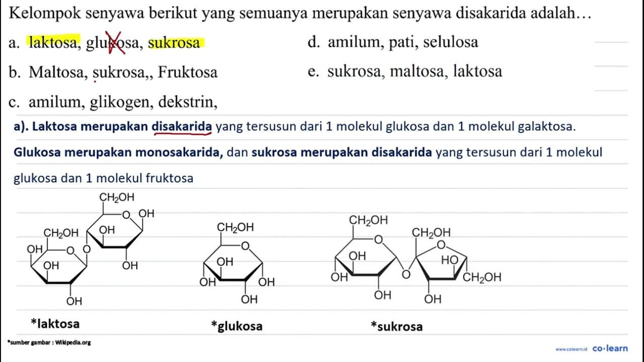 Kelompok senyawa berikut yang semuanya merupakan senyawa