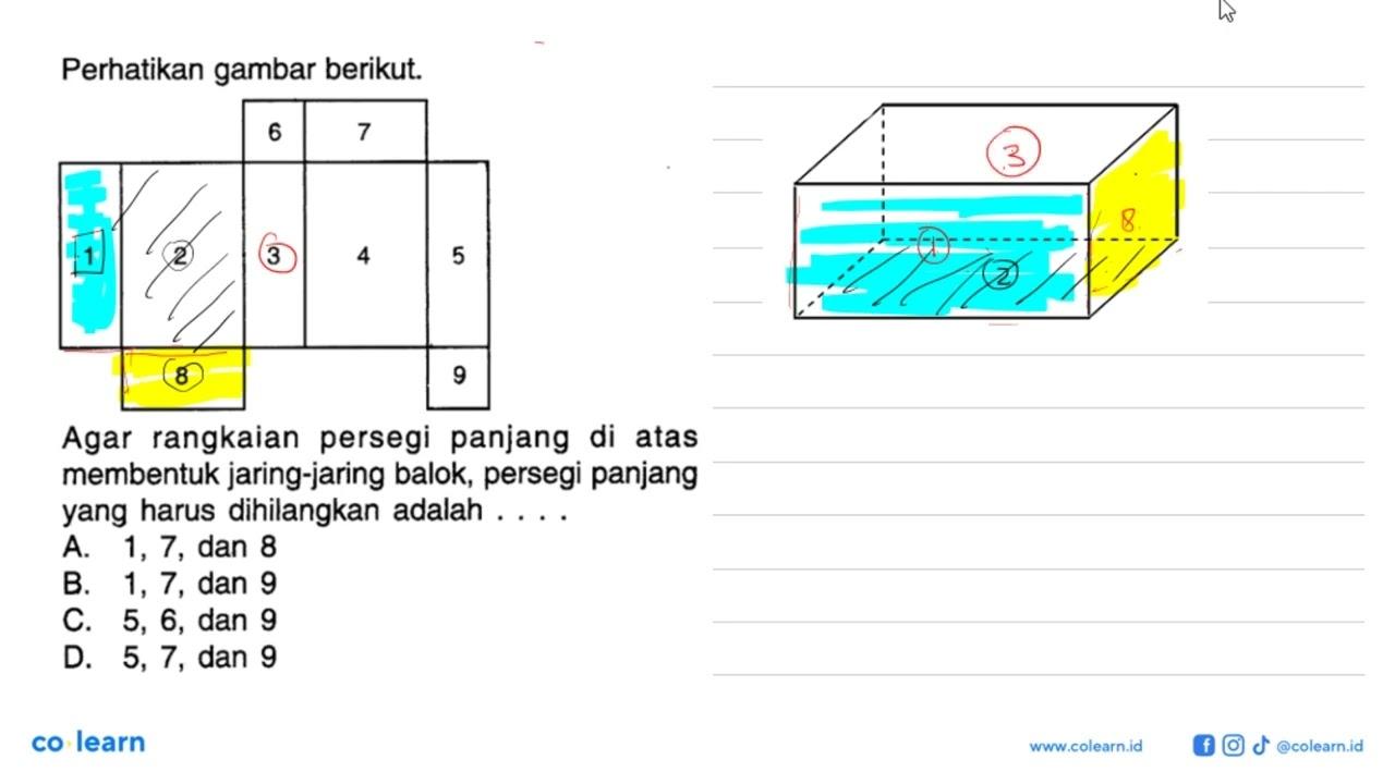 Perhatikan gambar berikut. 6 71 2 3 4 5 8 9Agar rangkaian