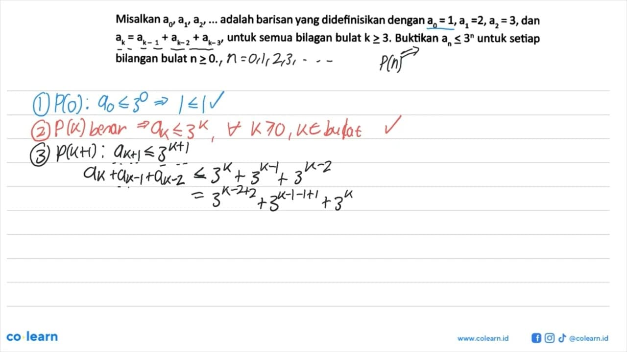 Misalkan a0, a1, a2, ... adalah barisan yang didefinisikan