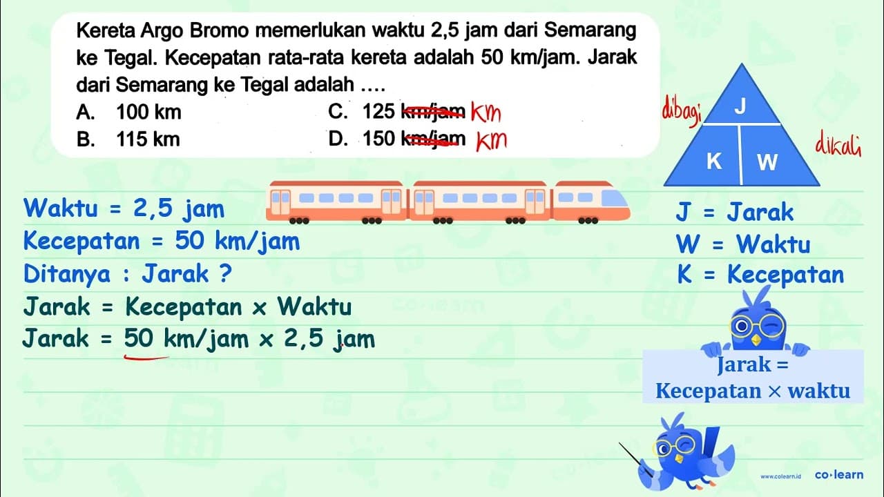 Kereta Argo Bromo memerlukan waktu 2,5 jam dari Semarang ke